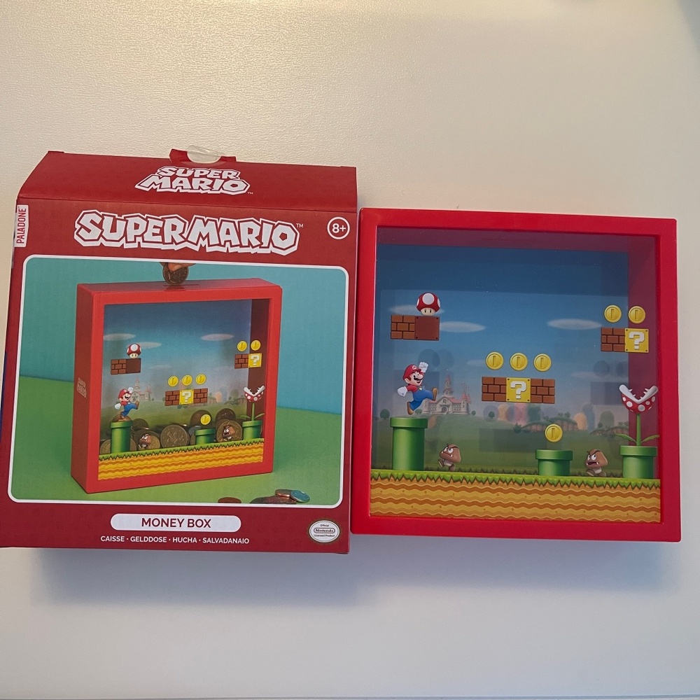 NEW Super Mario red money box RARE